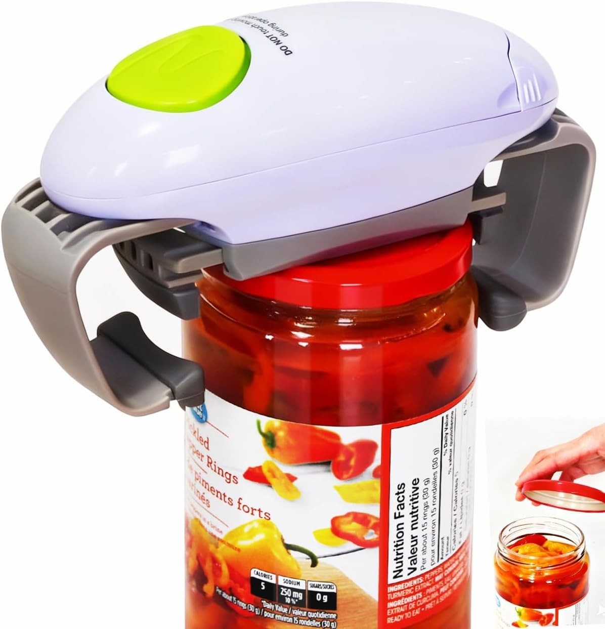 Electric Jar Opener for Arthritis Hands, Automatic Glass Jar