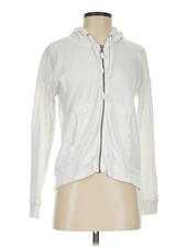 Unbranded Women White Zip Up Hoodie XS