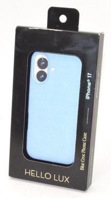 Hello Lux; GEMS Hello Lux iPhone 17 Phone Case - Blue Croc Wrapped