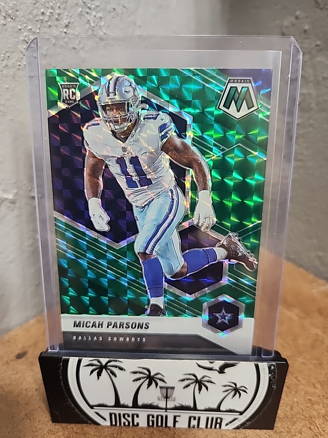 2021 Panini Mosaic - Rookies Micah Parsons #362 Green Mosaic Prizm (RC)