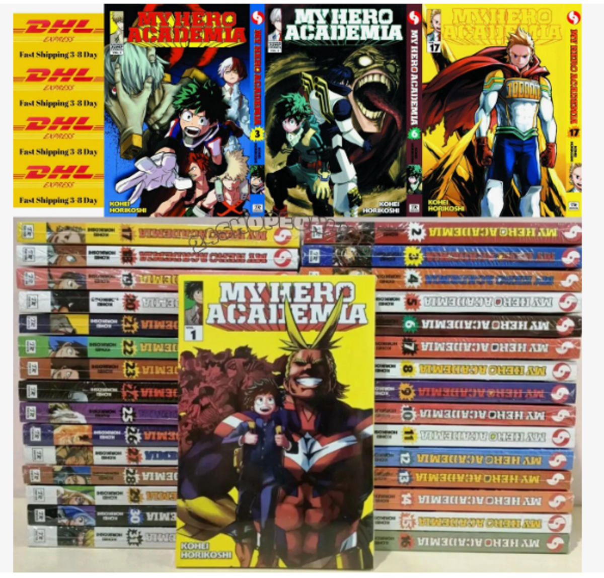 My Hero Academia Manga Vol 1-42 Complete Set English Version Comic