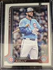 Topps 2025 Update Series canvas Carson Kelly US156 Cubs Baseball Card 21/50