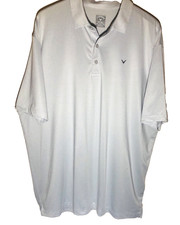 Callaway Golf Polo Shirt Men's XL Gray Logo Short Sleeve Opti-Dri Polyester
