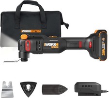 Worx Nitro 20V Cordless Oscillating Multi Tool VibraFree 23 Pieces