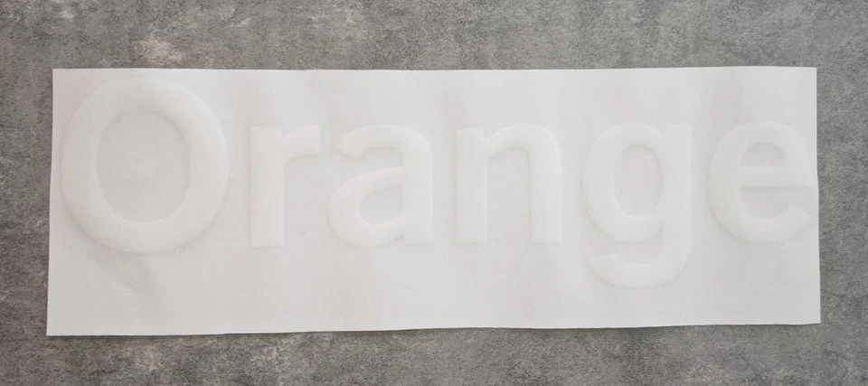 Flocage Orange OM Marseille 2017/2018 2018/2019 Sponsor Blanc - Photo 1/2
