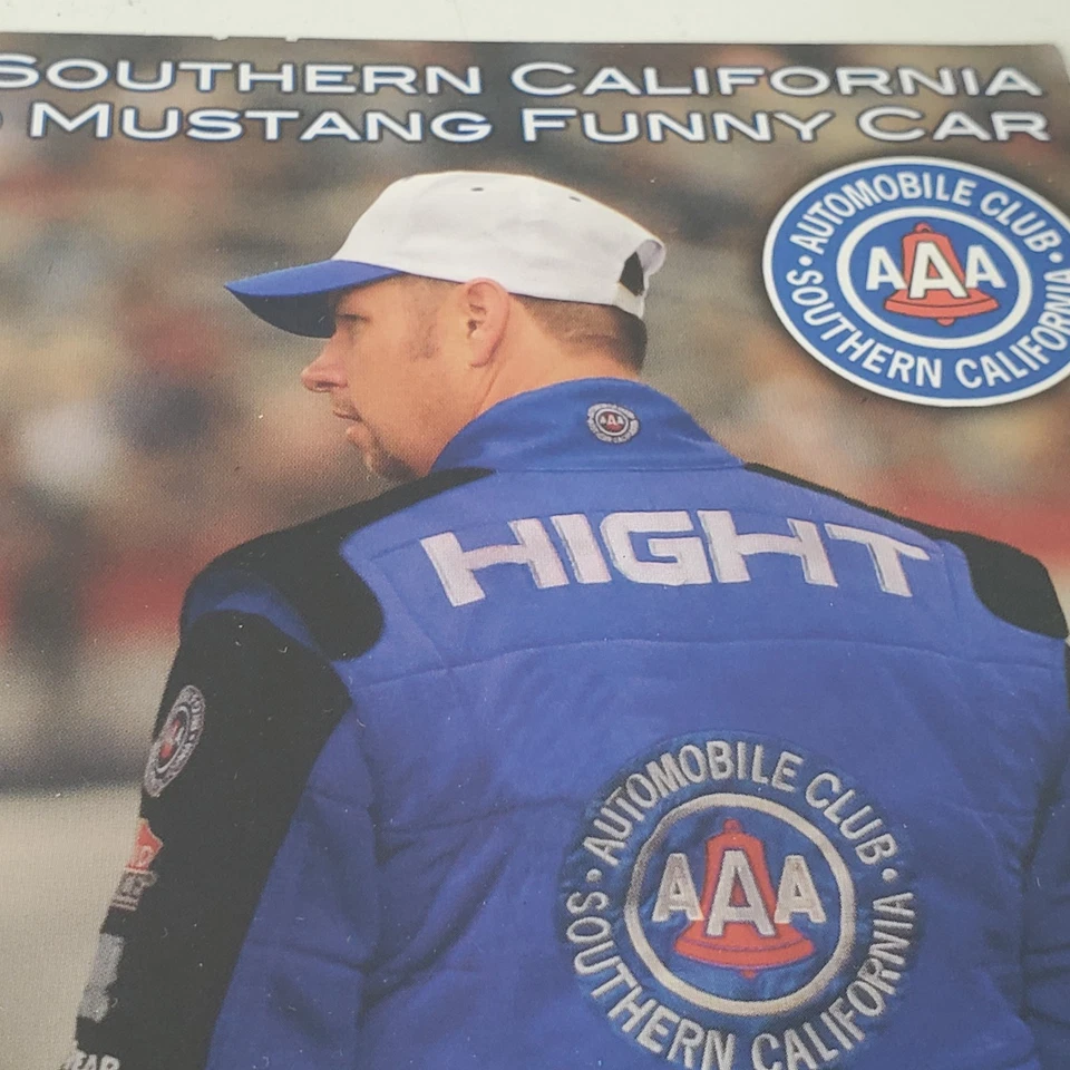 2007 Signed Robert Hight Handout Ford  Auto Club 8 x 10 John Force Racing A&E TV - Image 4 of 4