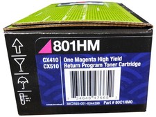 Lexmark 80C1HM0 CX410 CX510 Magenta High Yield Toner 3k Genuine OEM Quick Ship 
