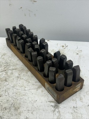 1/2  Letter /number Stamps G23240. Hand Ground Metal Working Stamps. Blacksmith 