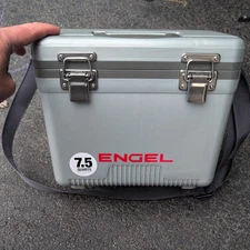 ENGEL 7.5QT Leak-Proof, Air Tight,  Hard Sided Cooler  / Lunchbox Silver
