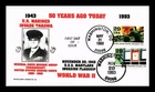 DR JIM STAMPS US COVER WWII MARINES INVADE TARAWA FDC COMBO THERMOGRAPHED
