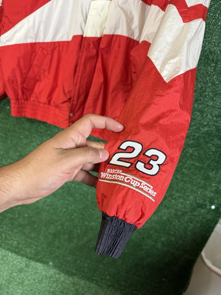 Vintage Winston Cup No BULL Light Jacket Large 23 NASCAR Racing Champions XL - Image 3 of 4