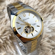 Bulova Surveyor Automatic 42mm Silver Tone Dial Men's Watch 98A284