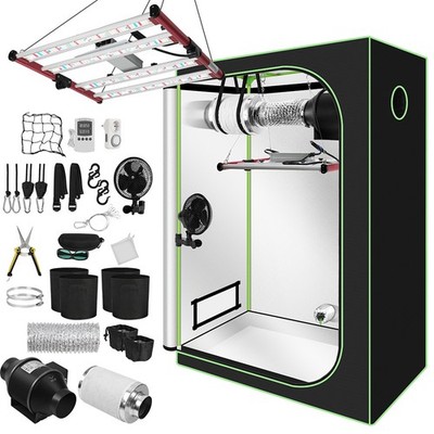 Growbox Komplettset Premium-Set Zubehör Gewächshaus Set Zuchtzelt Growzelt Box