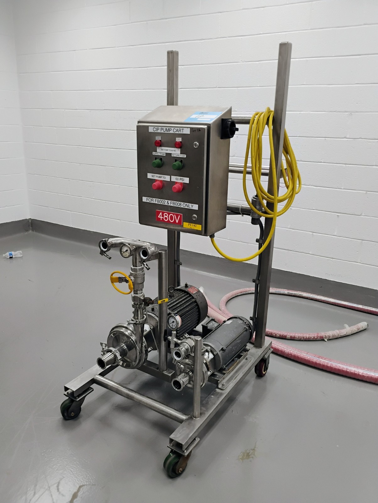 Dual Wright Flow Centrifugal Pumps TRA 501 and TRA 505 with Control Panel