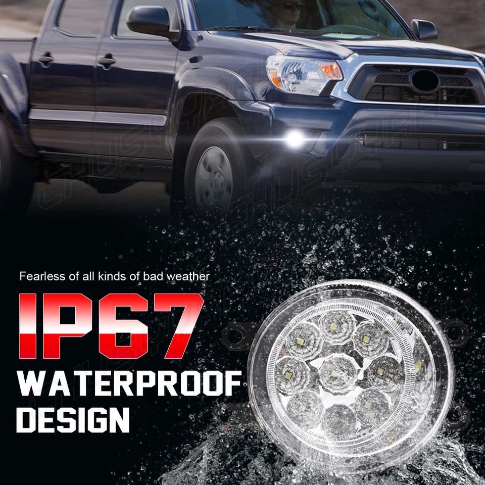 PARA TOYOTA VENZA 2009-2014 Par de lentes transparentes parachoques luz antiniebla repuesto Foto 3 de 4