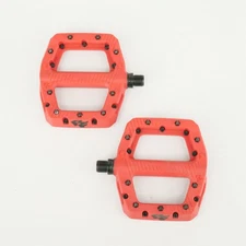 Race Face Chester Small Flat Platform Pedals Red MTB DH Enduro