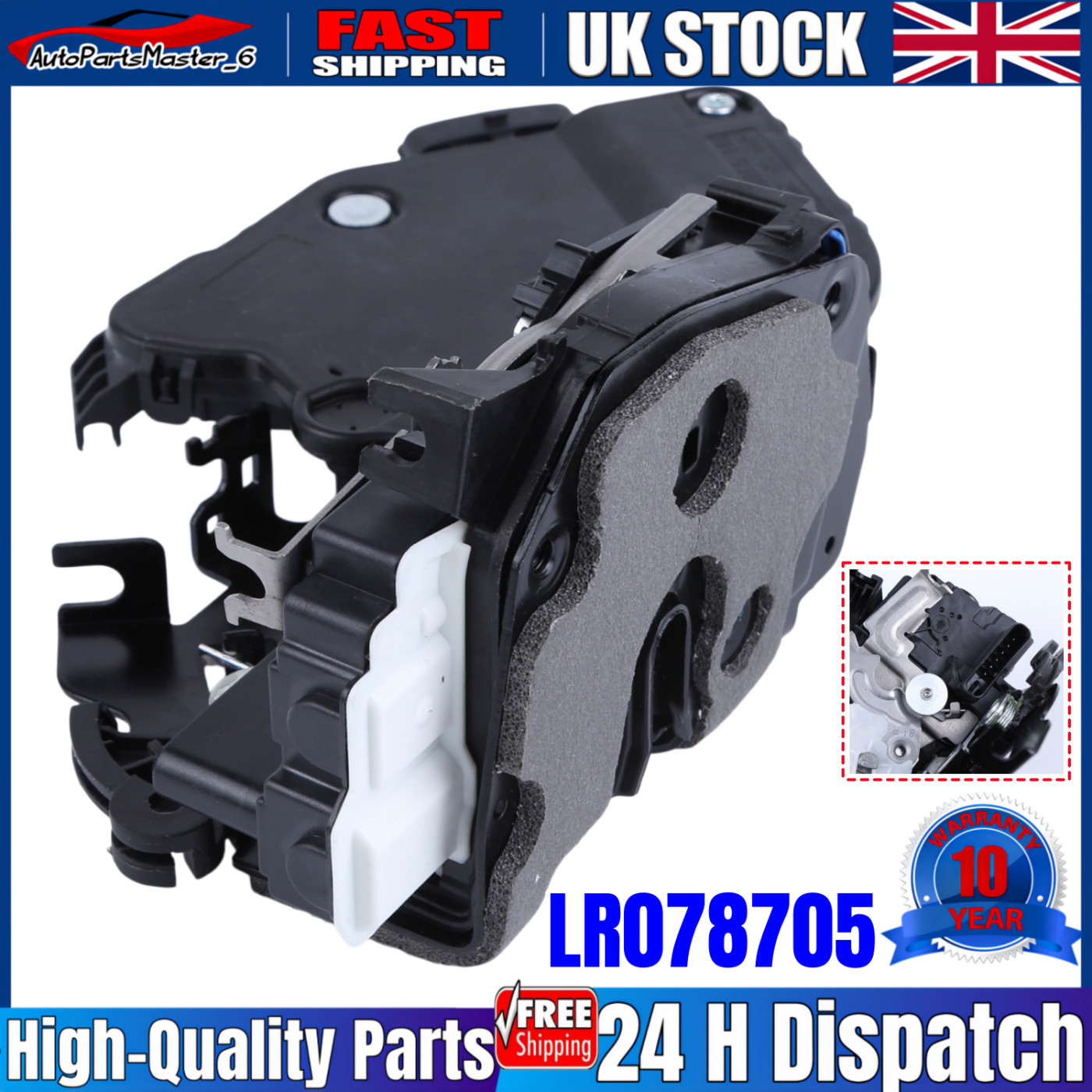 Front Right Door Lock Actuator For Jaguar Xj X351 Xf X260 Range Rover Sport - Image 7