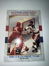 1980 US Olympic Team Ice Hockey US Olympic Cards Hall of Fame 1991 Impel