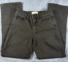 Vervet Blue Los Angeles Women  s Straight Leg Jeans Size 26 Black Denim