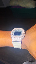 Imagen de Casio G-Shock Digital Quartz 200m Camo Dial White Resin Band Silver Case