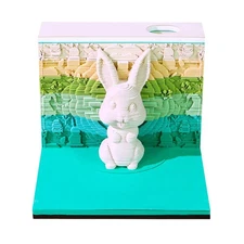 3D Art Desk Calendar Memo Pad2026 – Creative Paper Carving Notepad Decorati W4S3