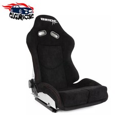 Bride Seat Low Max Black Suede Racing Seat Carbon Fiber Back Adjustable Slider