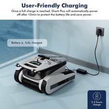 Seauto Cordless Smart Robotic Pool Vacuum Dual Rollers App Control Used