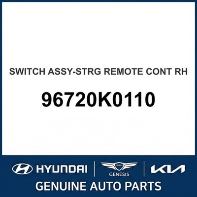 2020-2022 Kia Soul Switch Assembly-Strg Remote Cont OEM New 96720K0110