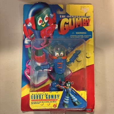 1996 The Incredible Adventures of Gumby Superflex Robot #07032 BRAND NEW IN CASE
