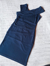 ORSAY Damen Etuikleid blau, Gr. 38, knie-lang...
