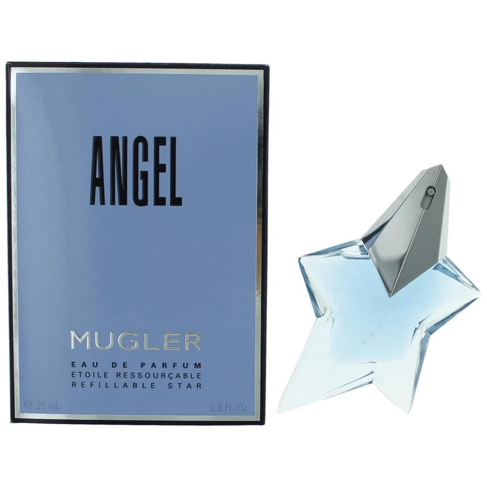 Angel by Thierry Mugler, 0,8 OZ eau de parfum spray recargable para mujer