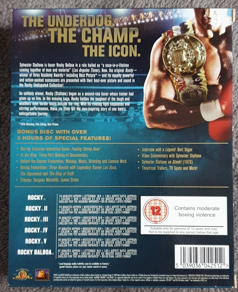 Rocky: The Undisputed Collection Blu-ray - Image 2 of 4