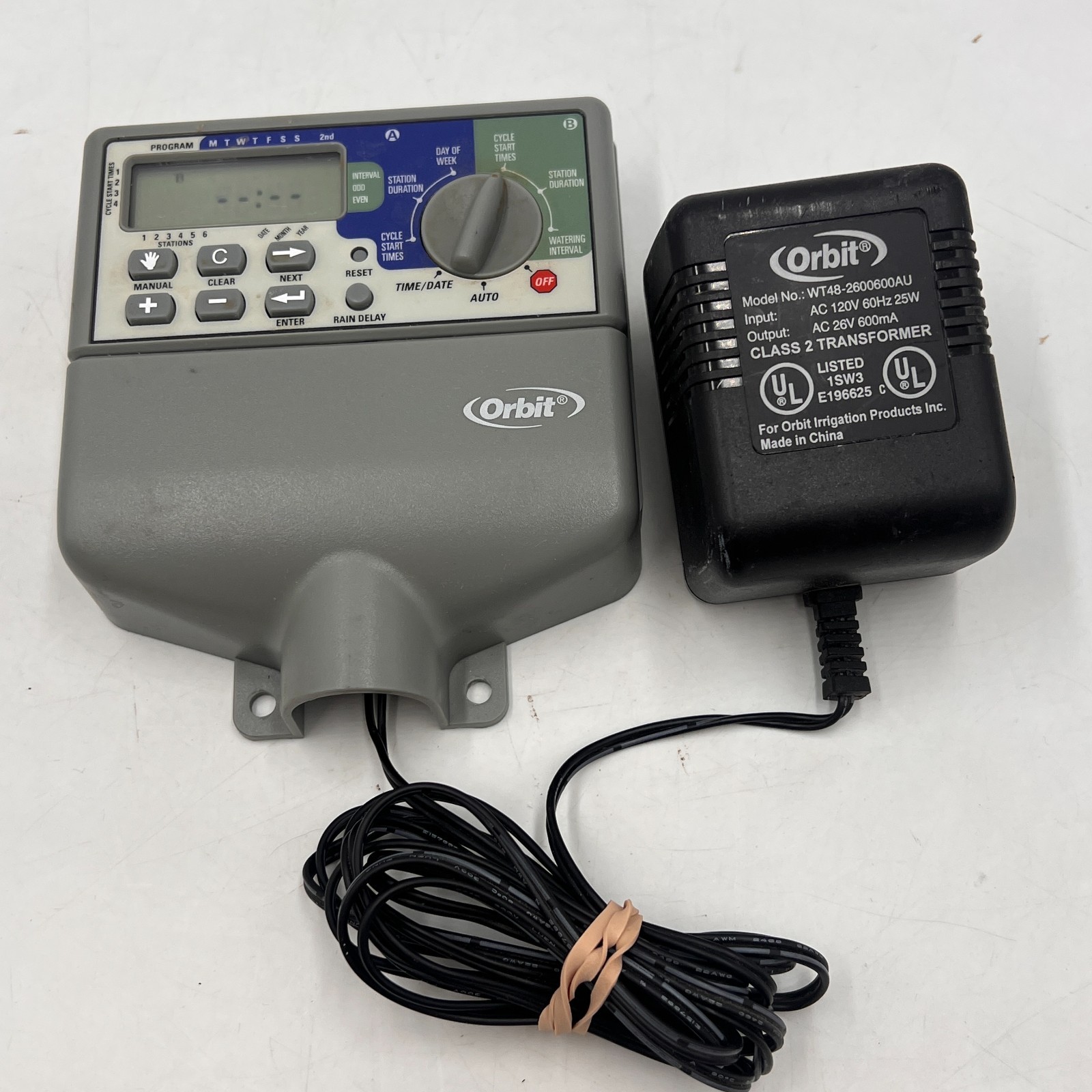 Orbit sprinkler controller 27956-WT2X 6 Station controller