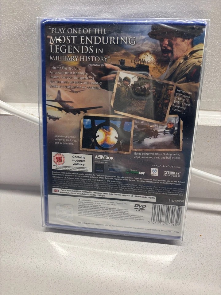 Call of Duty 2 Big Red One Playstation 2 PS2 UK PAL *SEALED* - Image 4 of 4