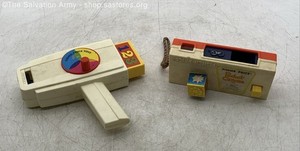 (2) 1970's Fisher Price Movie Viewer Toys *Working*