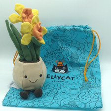 Jellycat Amuseable Daffodil Pot Plush Flower Plant New w/ Tags