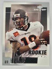 2001 Upper Deck MVP T.J. Houshmandzadeh Rookie Card Cincinnati Bengals #322. rookie card picture