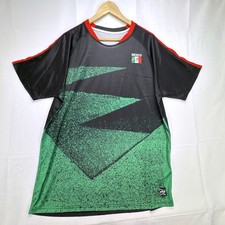 Mitre Elite Mexico National Team Soccer Jersey Mens XL Black Green Football Top