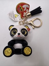 NEW 2022 TY Beanie Boos Mini Boo Collectible Metal Key Clip - CHI the Panda Bear
