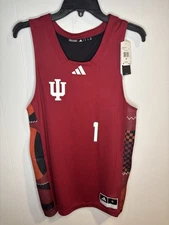 adidas Indiana Hoosiers Men's 2025 Black history month Basketball Jersey Size M