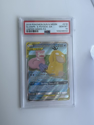 Slowpoke & Psyduck-GX graded PSA 10 for sale on eBay