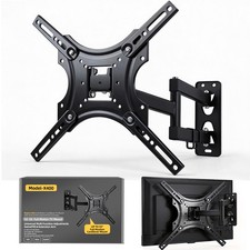 TV Wall Full Motion Mount Bracket Swivel Tilt for 26 32 36 37 40 42 46 49 50 55"