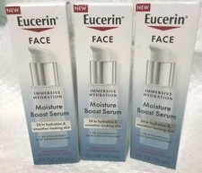 Eucerin Moisture Boost Serum 3x Hyaluronic Acid Concentration 24 Hr Hydra 3 Pack