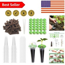 Hydroponic Seed Pods Kit - 66 PCS with Breathable Sponges & Essentials 0.17 per gallon