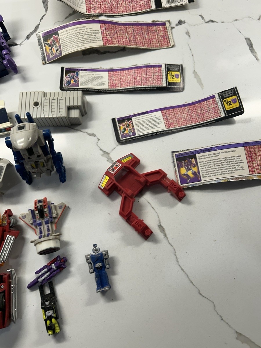 Vintage G1 Transformers Figure & Parts Lot Hasbro 1980s Autobots