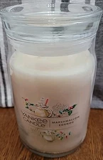 Yankee Candle MARSHMALLOW EGGNOG 20 oz Large Two Wick Jar Candle*FREE SHIPPING*