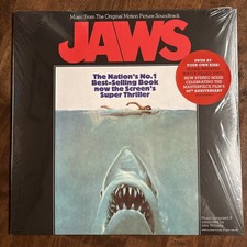 Jaws Original Soundtrack Shark Infested Water Filled Vinyl Lp Numbered /1975 Le