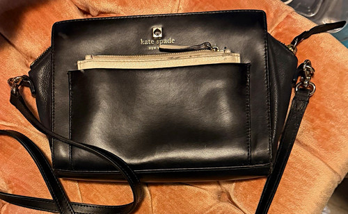 Kate spade new york Black Crossbody Bag Zip Top Detachable Adjustable Strap
