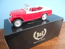 RARE 1:18 SCALE B.O.S. BEST OF SHOW 1953 WILLYS JEEPSTER COMMANDO W/ ORIG BOX