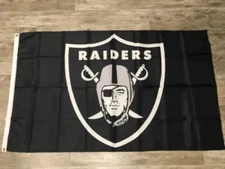 Las Vegas Raiders Tailgate Flag 3x5 NFL Deluxe NFL All Pro Banner NEW Man Cave